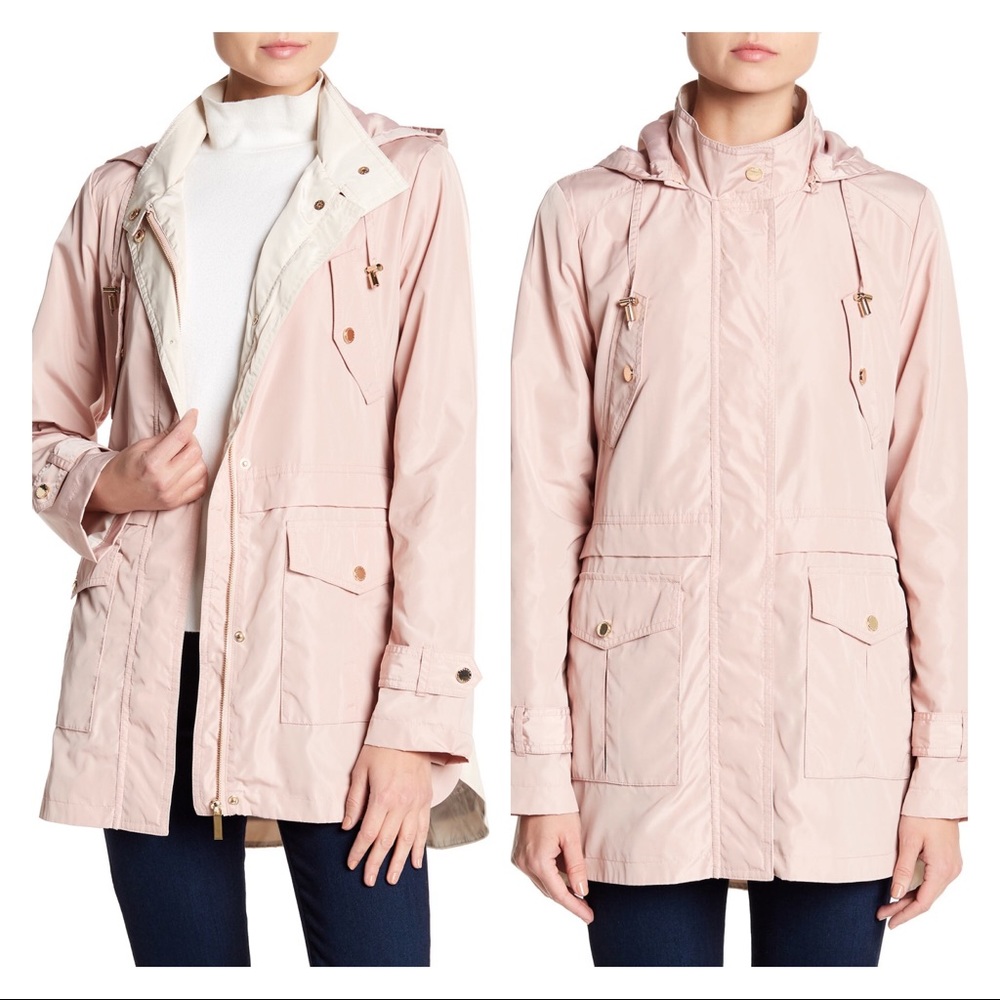 french connection • peplum waist anorak • m